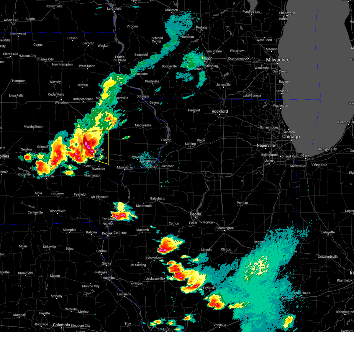 Interactive Hail Maps Hail Map for Iowa City, IA