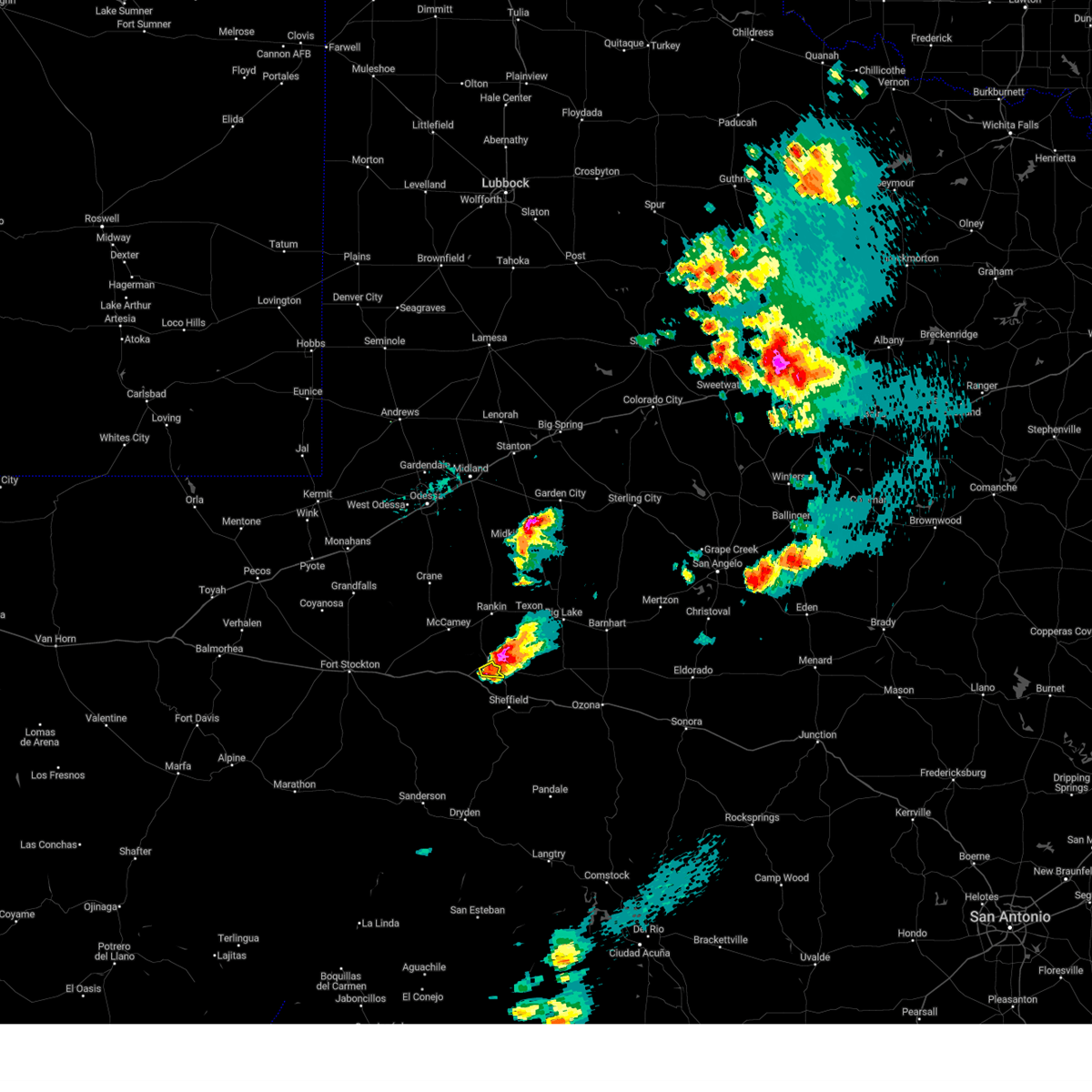 Interactive Hail Maps Hail Map for Iraan, TX