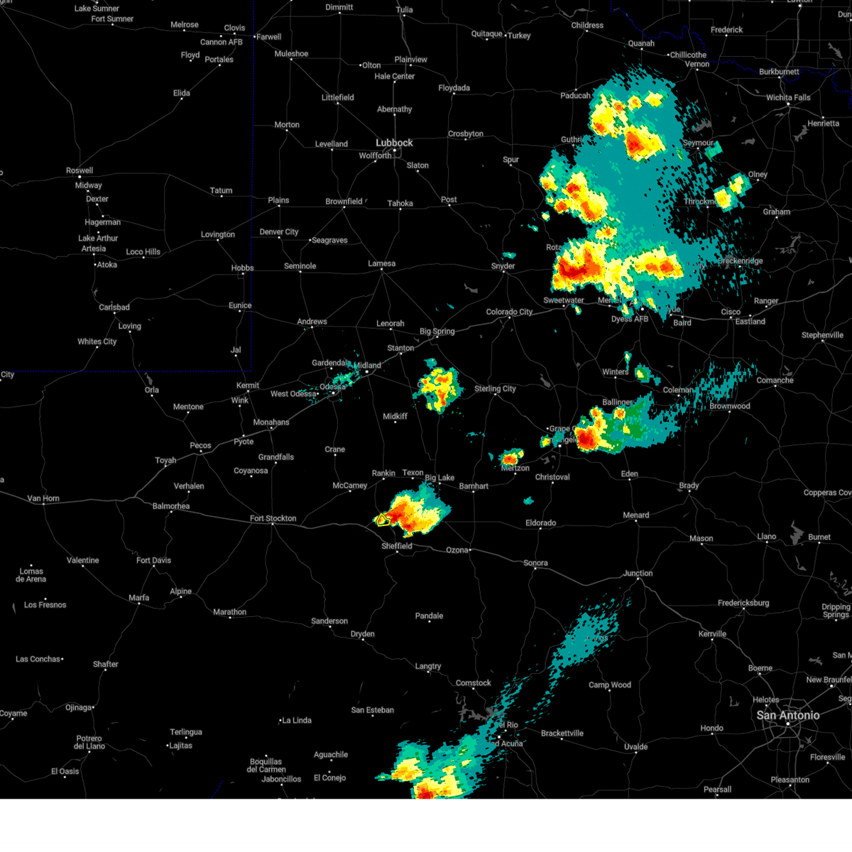 Interactive Hail Maps Hail Map for Iraan, TX