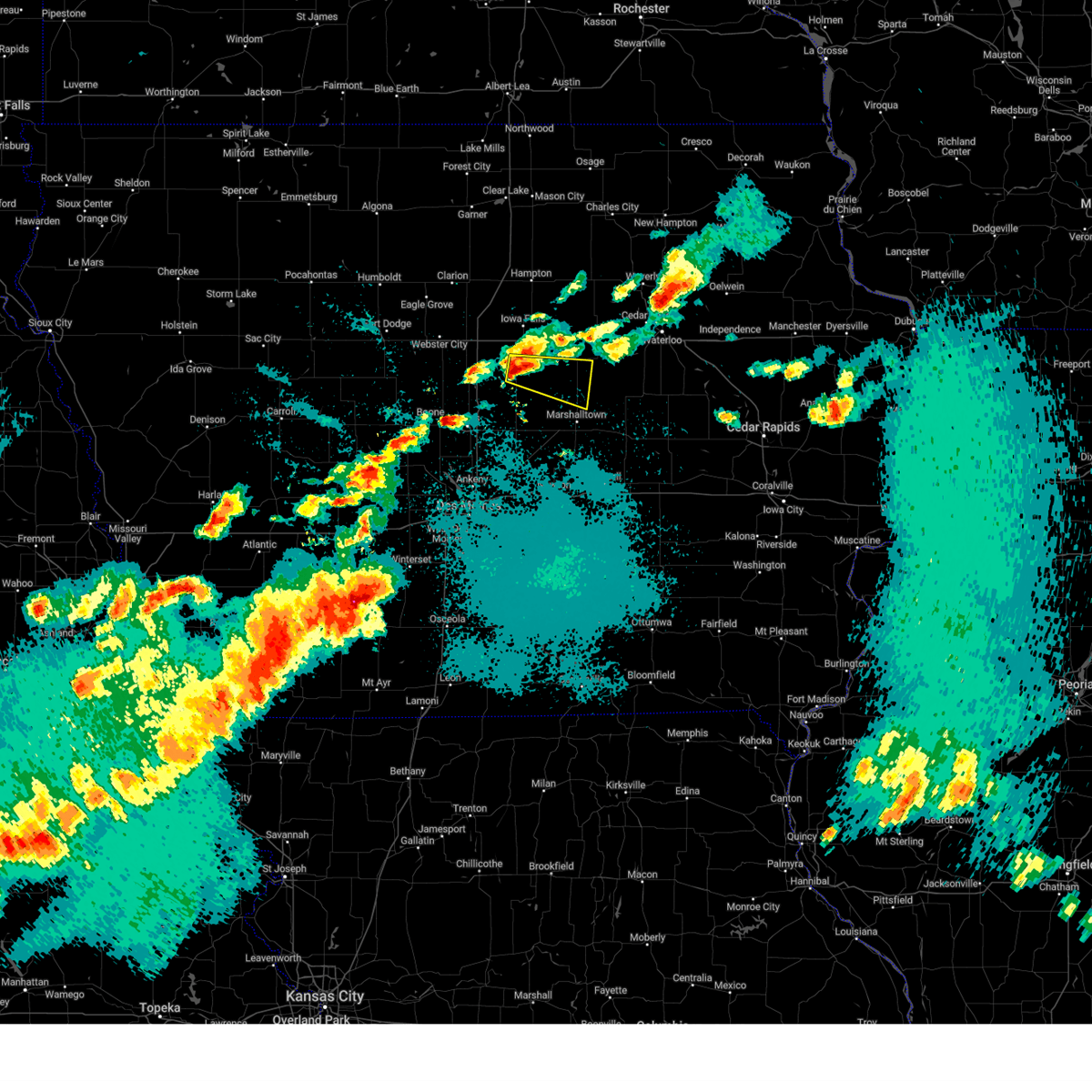 Interactive Hail Maps Hail Map for Hubbard, IA