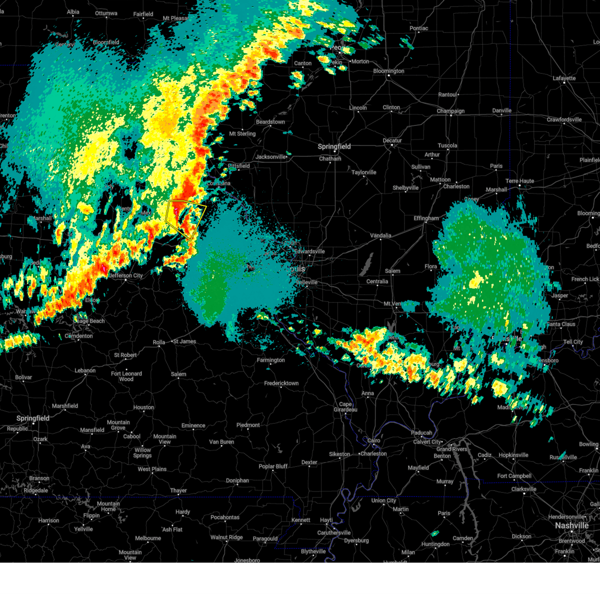Interactive Hail Maps Hail Map for Laddonia, MO