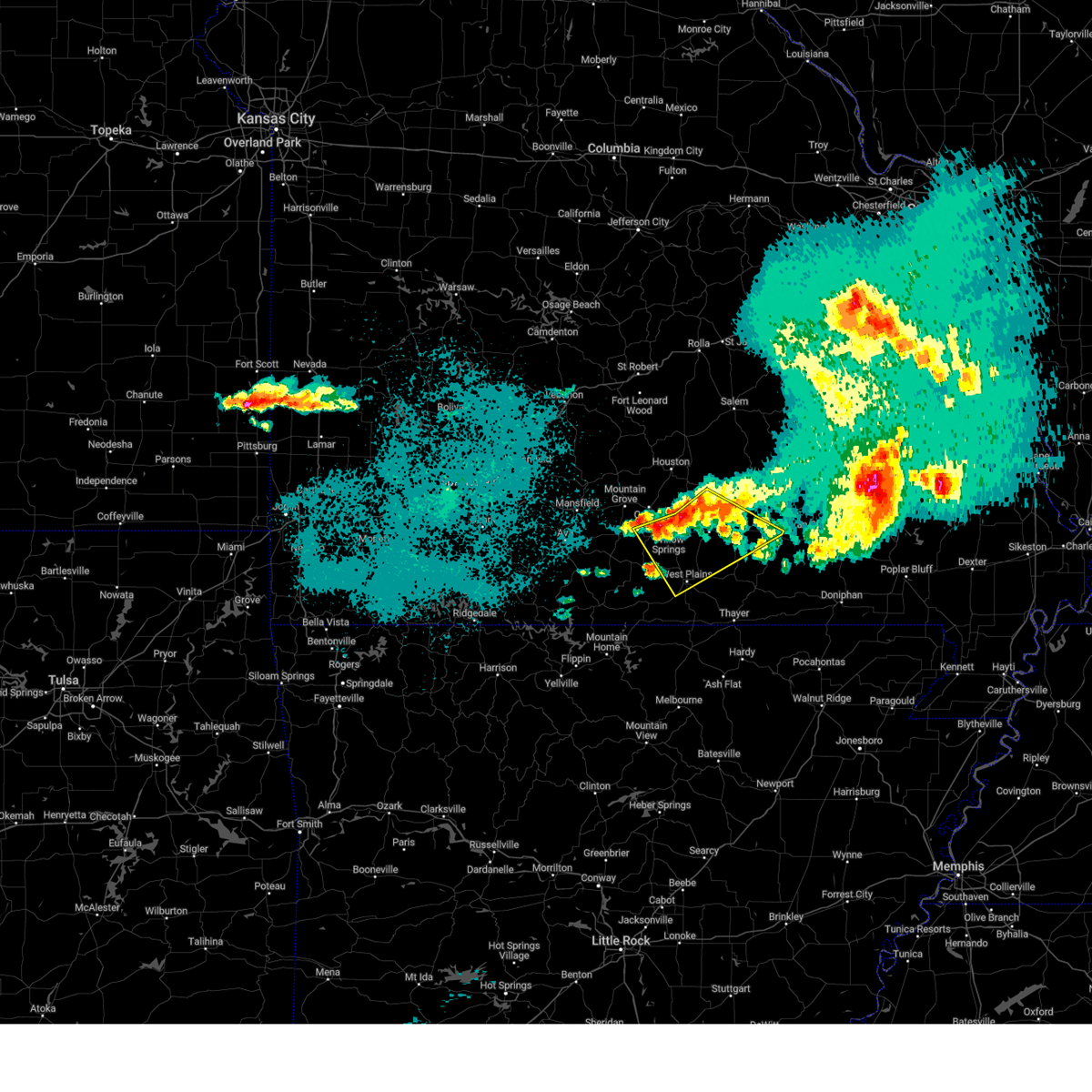 Interactive Hail Maps Hail Map for Winona, MO