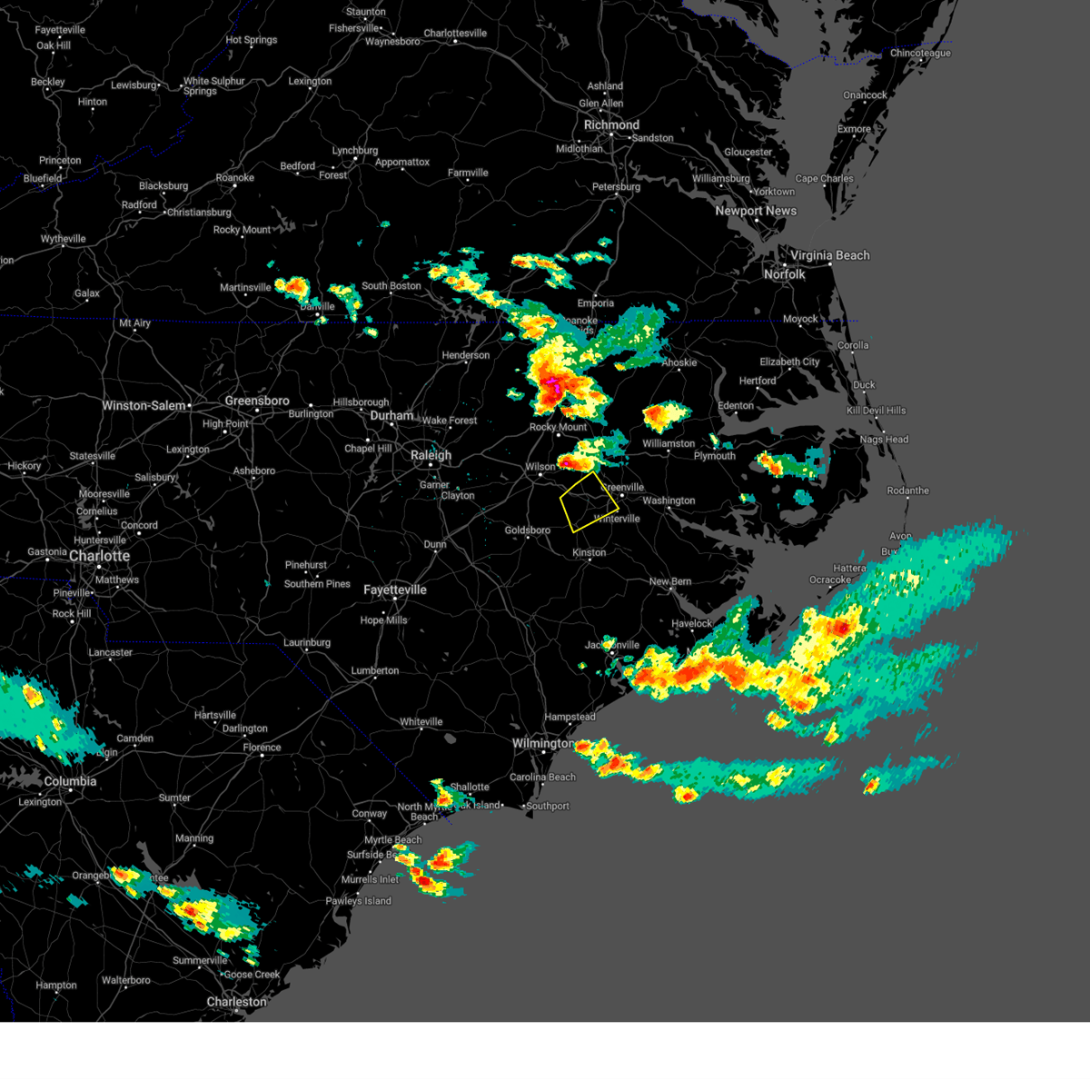 Interactive Hail Maps Hail Map for Greenville, NC