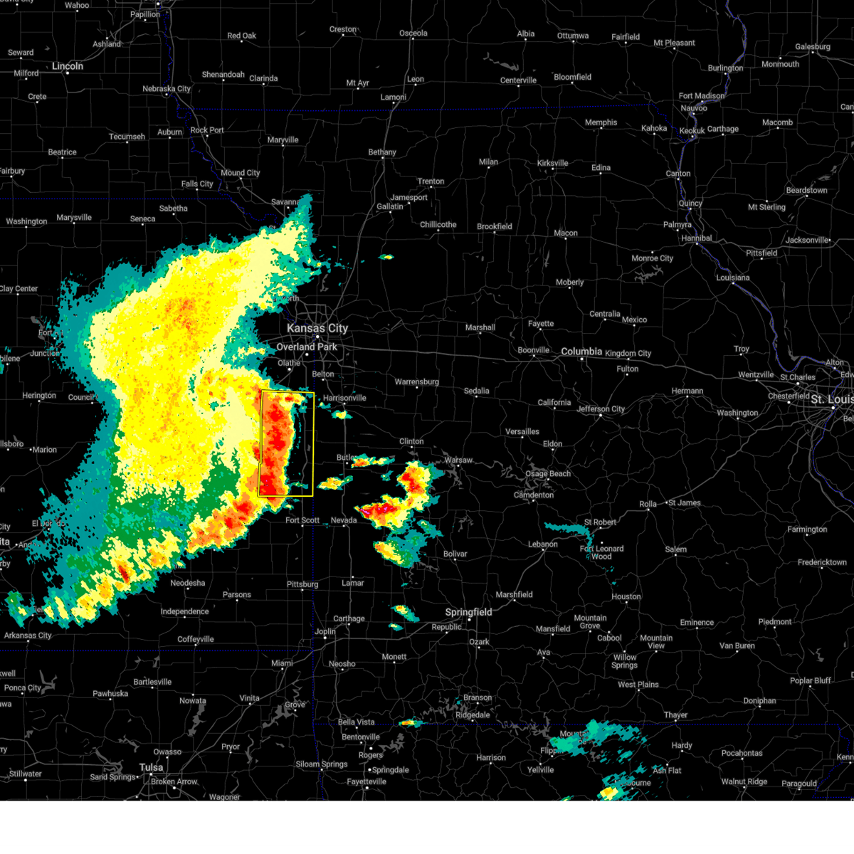Interactive Hail Maps Hail Map for Blue Mound, KS