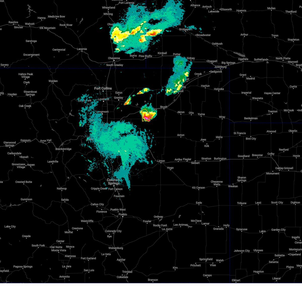 Interactive Hail Maps Hail Map for Wiggins, CO