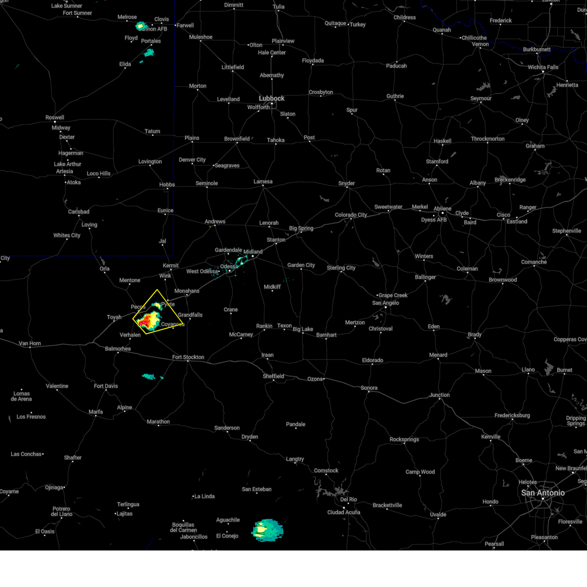 Interactive Hail Maps Hail Map for Pecos, TX