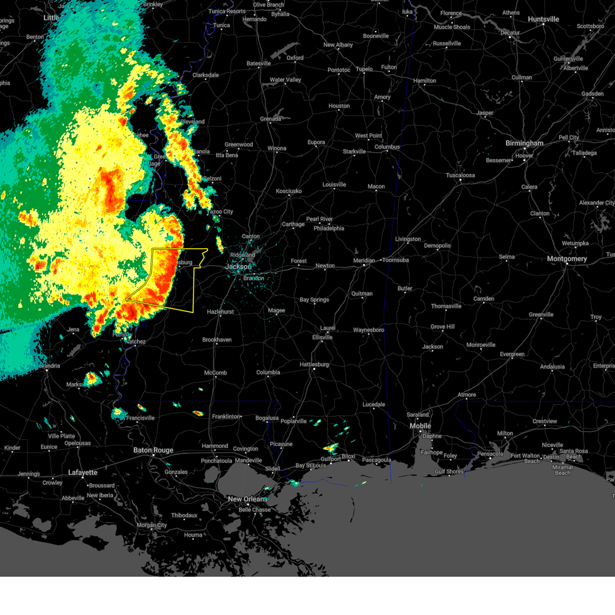 Interactive Hail Maps Hail Map for Vicksburg, MS