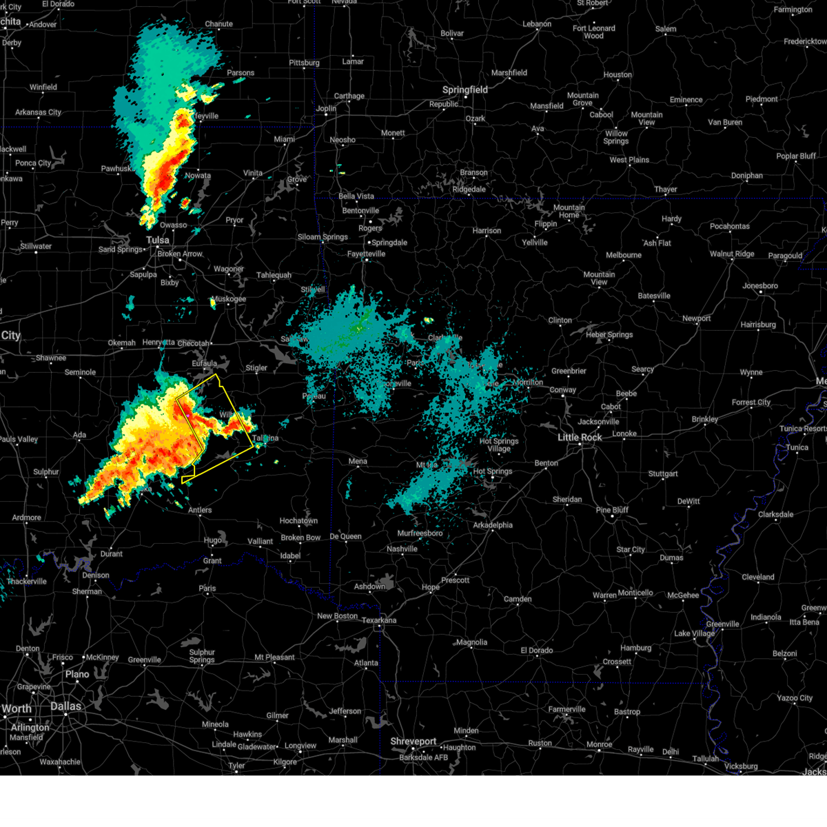 Interactive Hail Maps Hail Map for Haileyville, OK