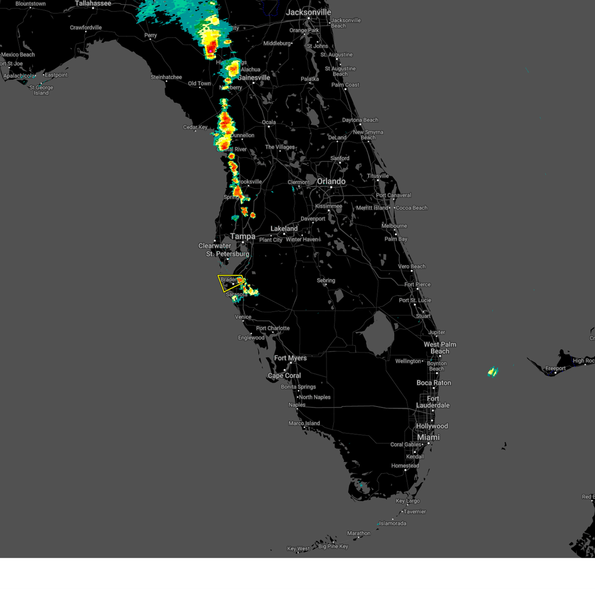 Interactive Hail Maps Hail Map for Bradenton, FL