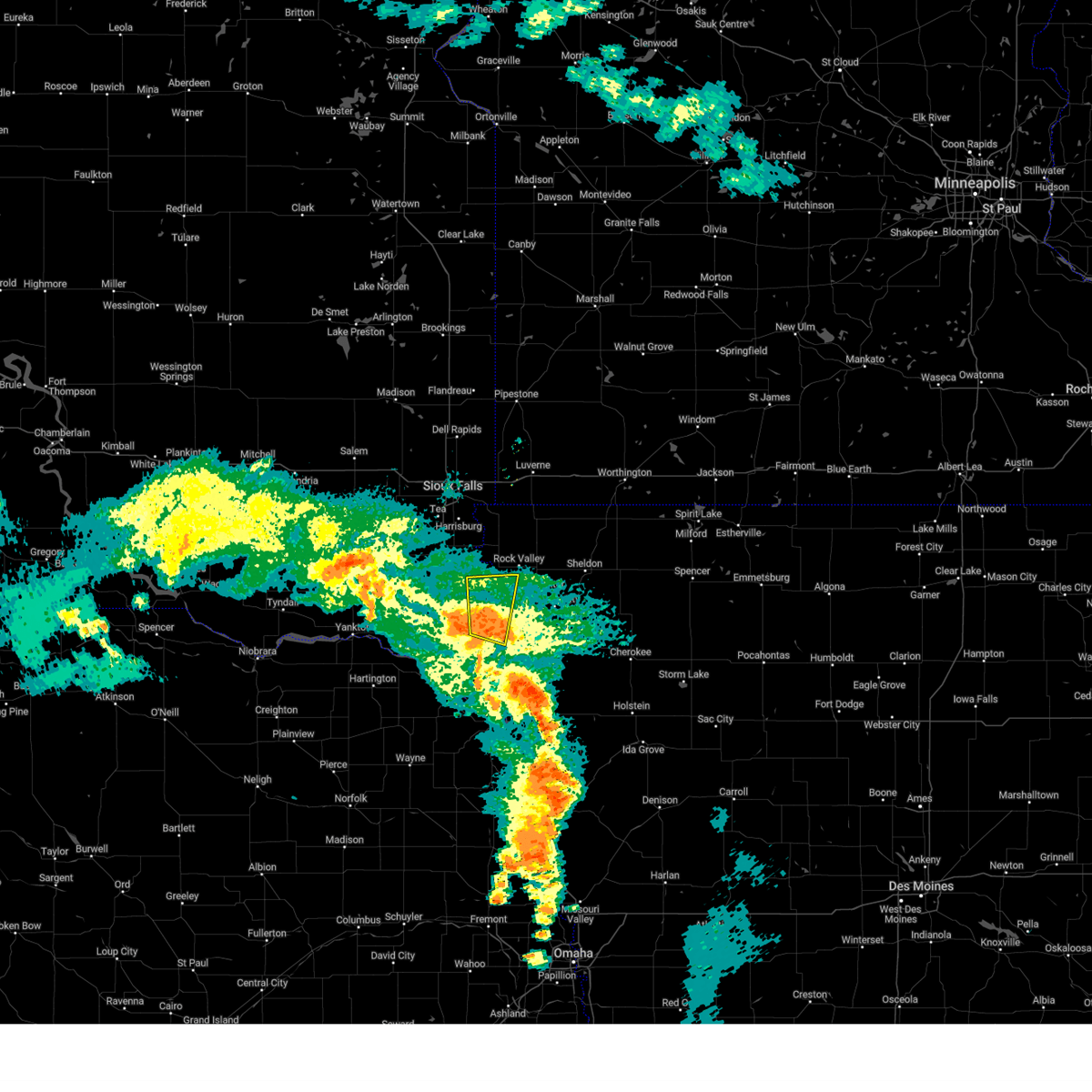 Interactive Hail Maps Hail Map for Alcester, SD
