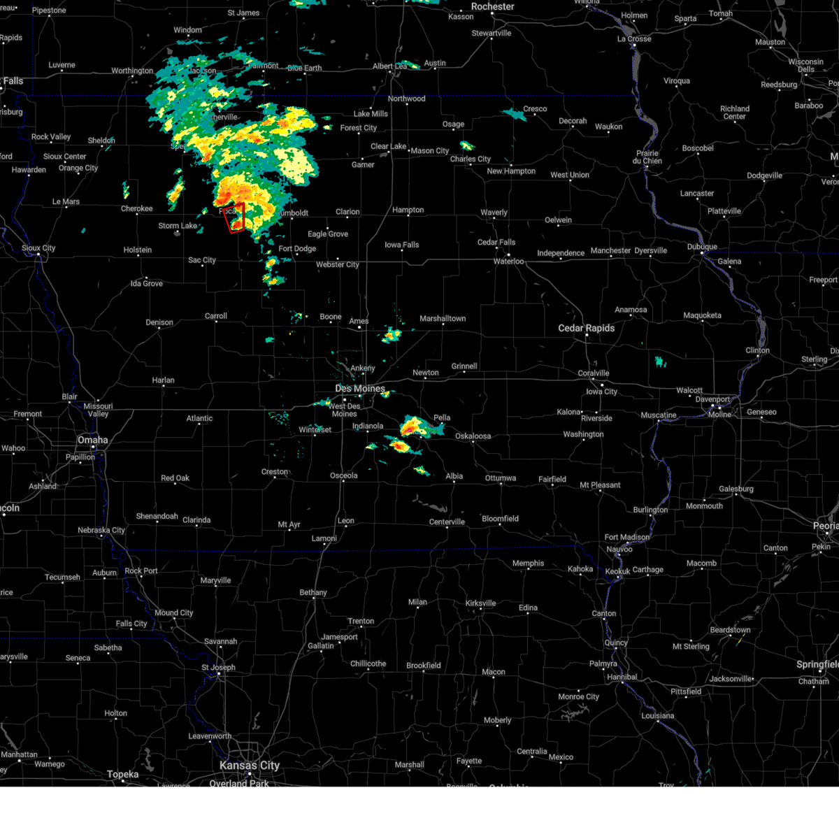 Interactive Hail Maps Hail Map for Pocahontas, IA