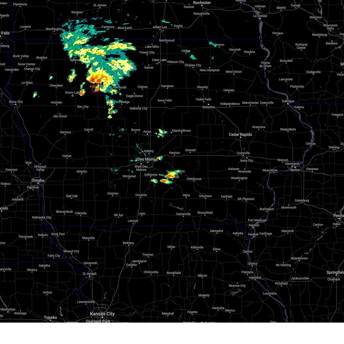 Interactive Hail Maps Hail Map for Pocahontas, IA
