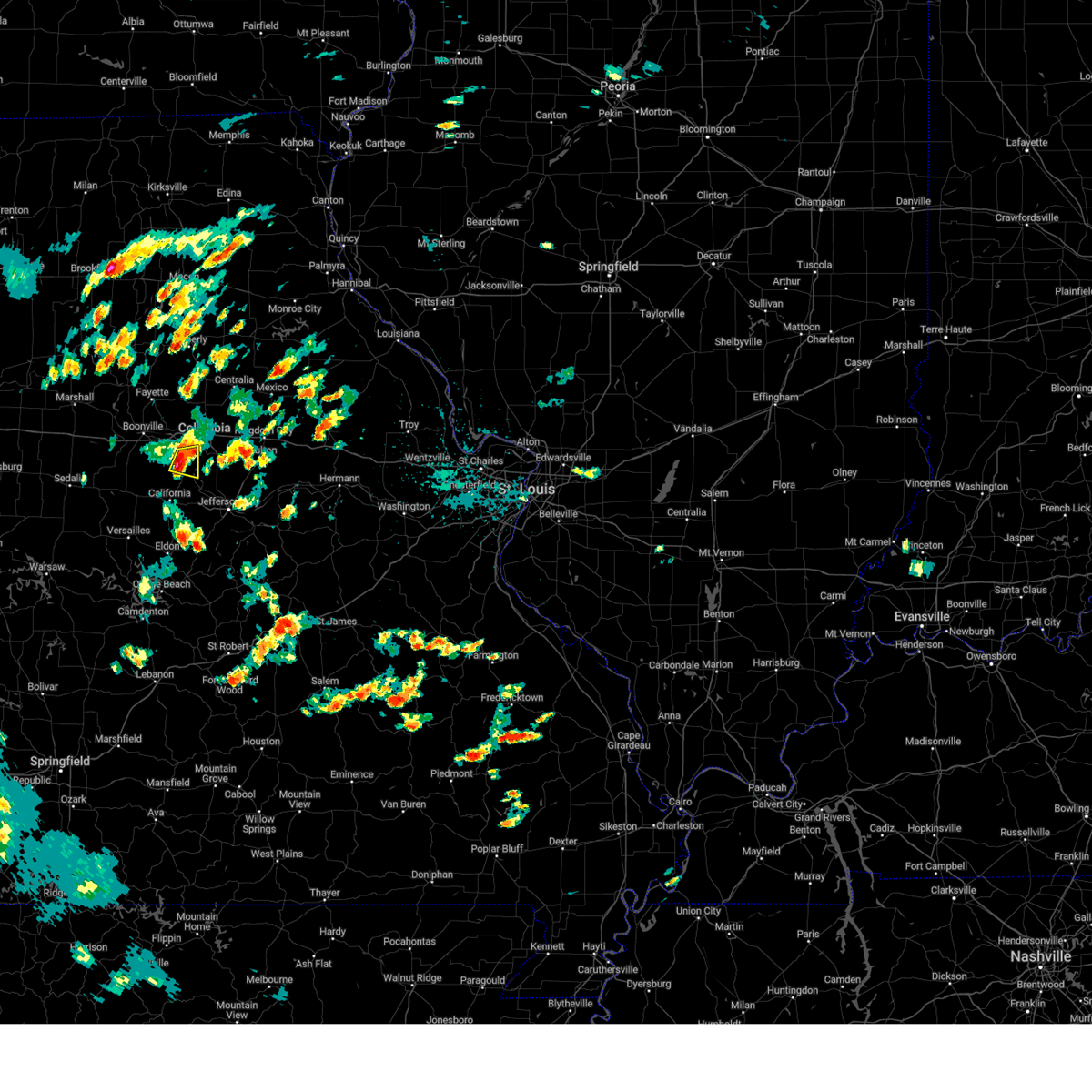 Interactive Hail Maps Hail Map for Jamestown, MO
