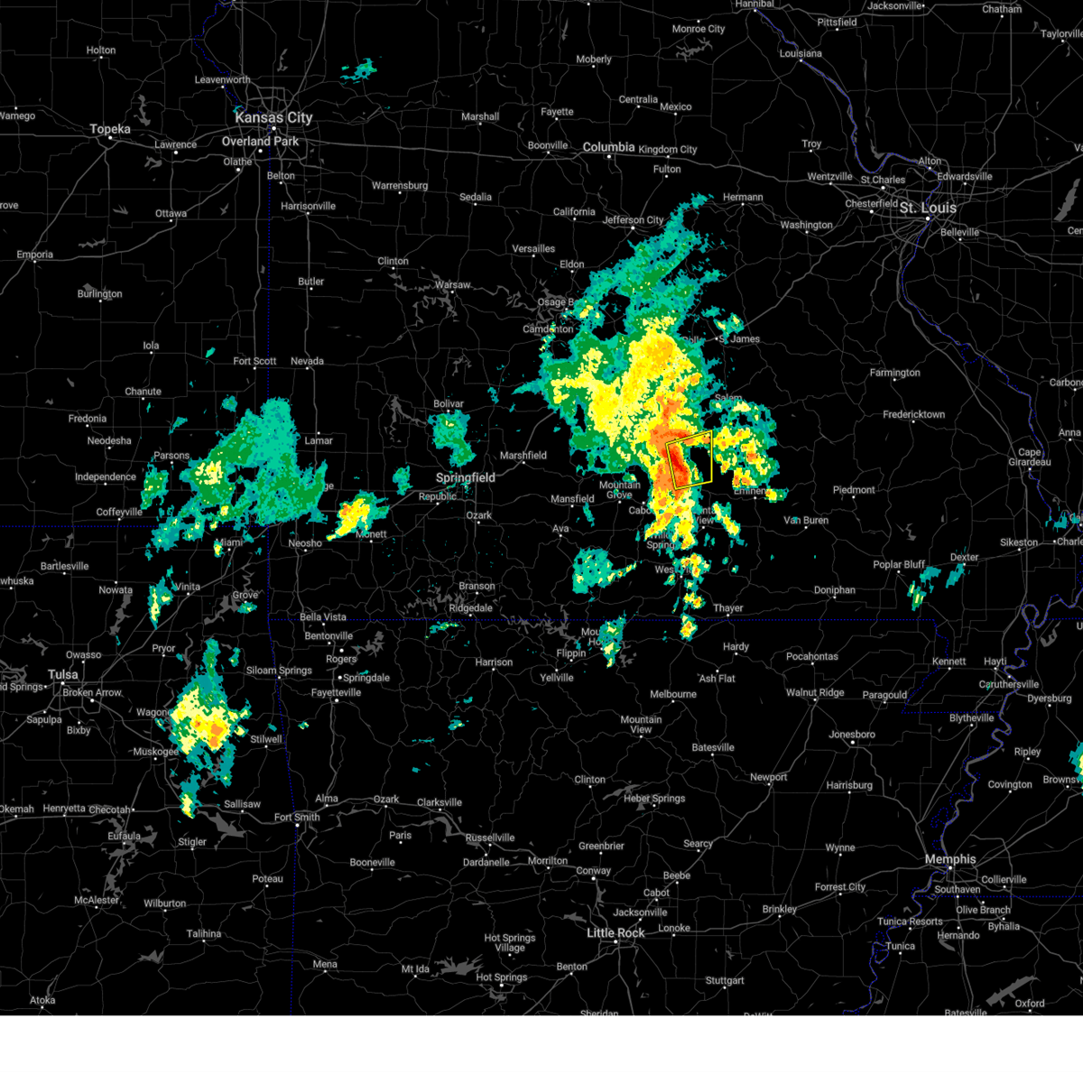 Interactive Hail Maps Hail Map for Raymondville, MO