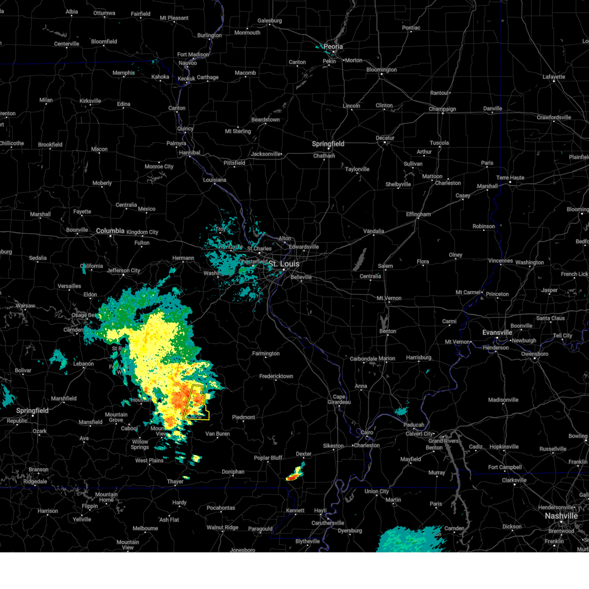 Interactive Hail Maps Hail Map for Bunker, MO
