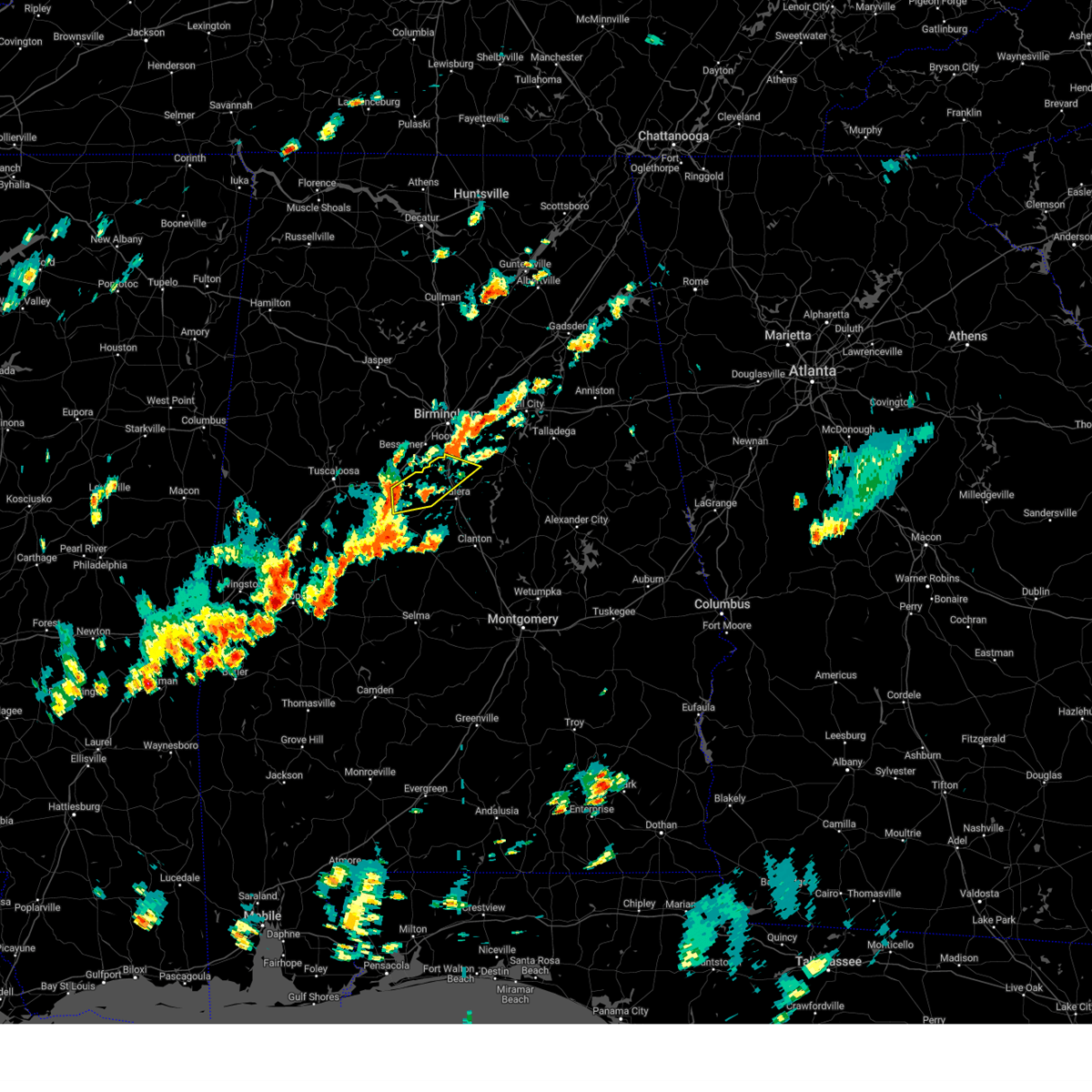 Interactive Hail Maps Hail Map for West Blocton, AL