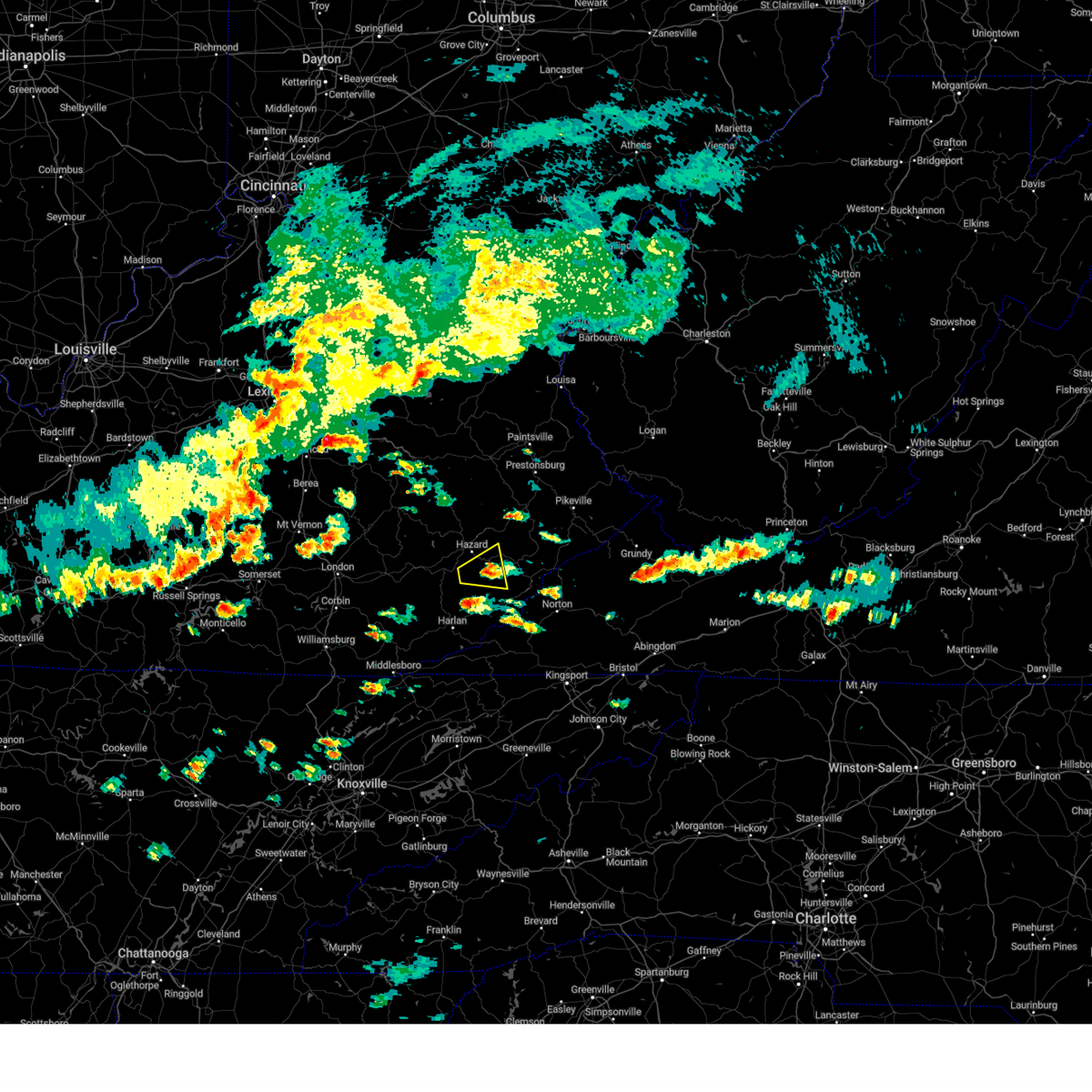 Interactive Hail Maps Hail Map for Vicco, KY