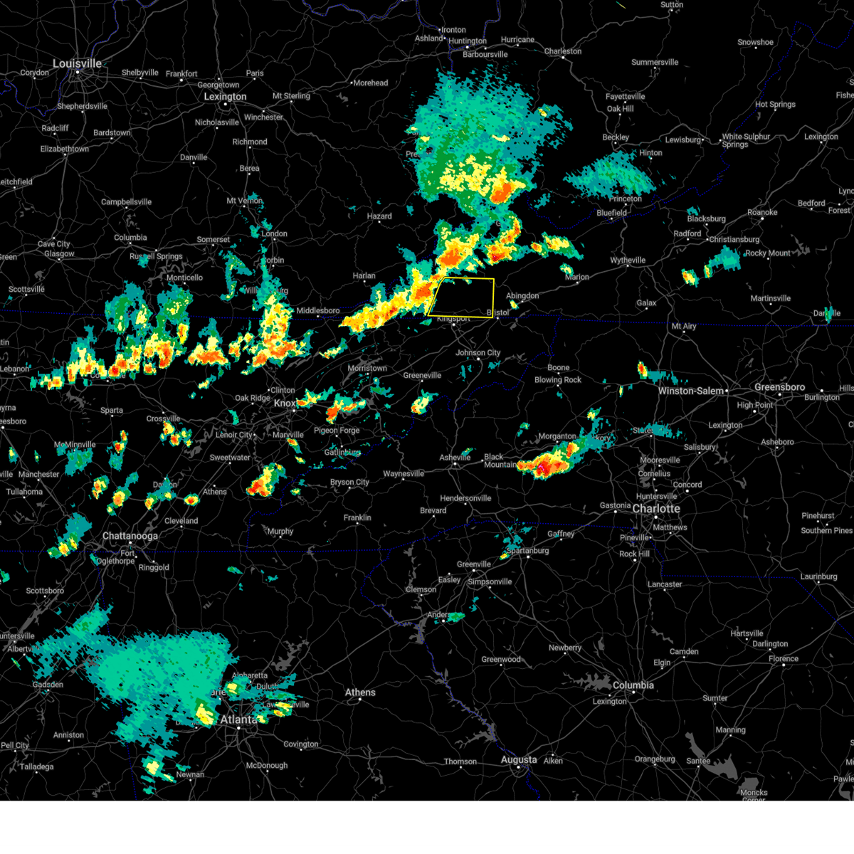 Interactive Hail Maps Hail Map for Bristol, VA