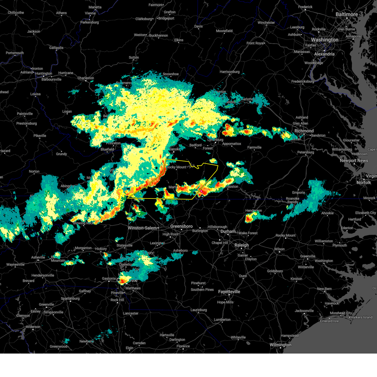 Interactive Hail Maps Hail Map for Bassett, VA
