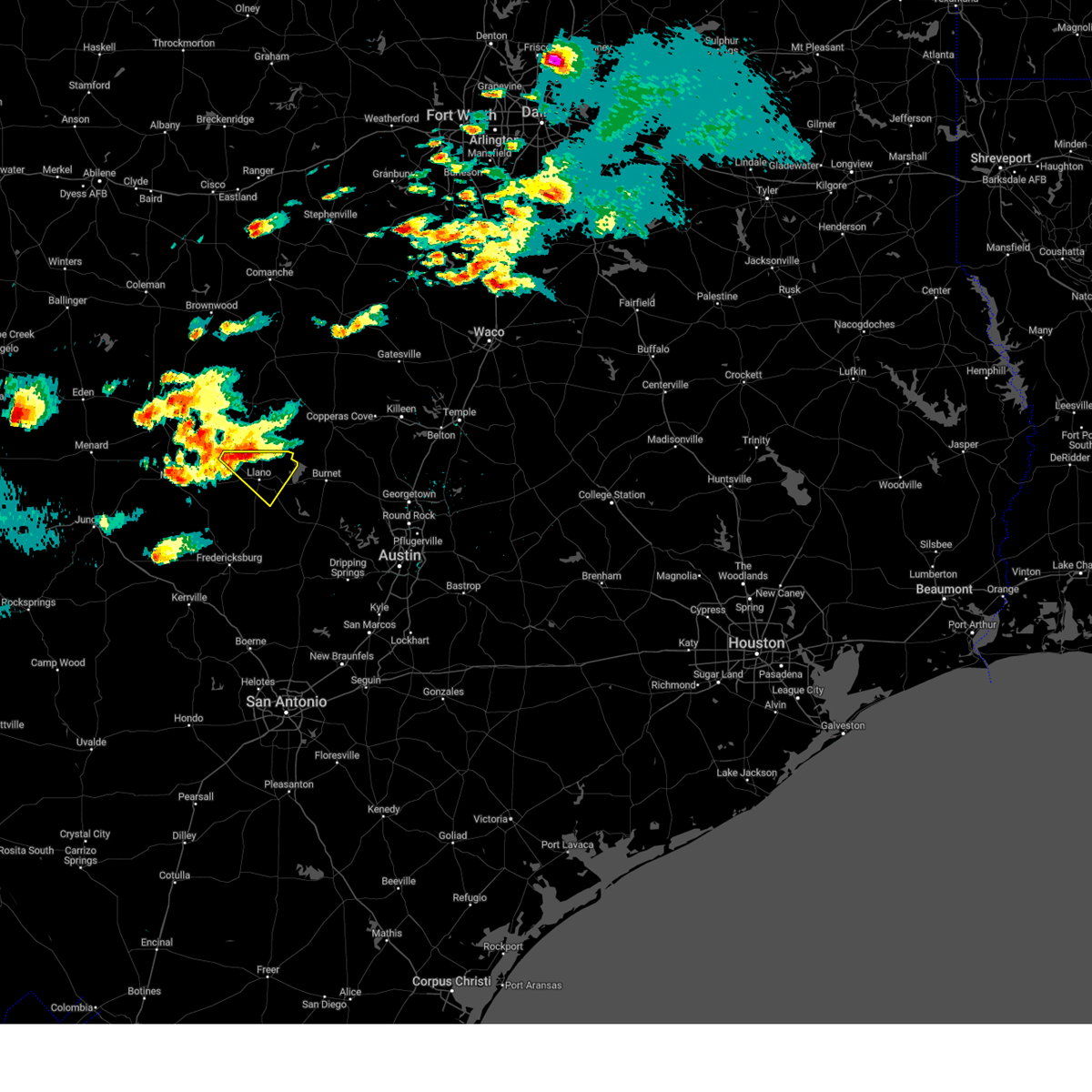 Interactive Hail Maps Hail Map for Buchanan Dam, TX