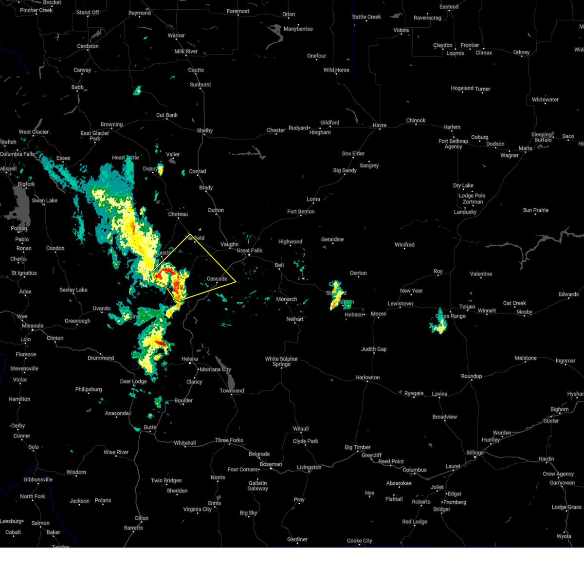 Interactive Hail Maps Hail Map for Fairfield, MT