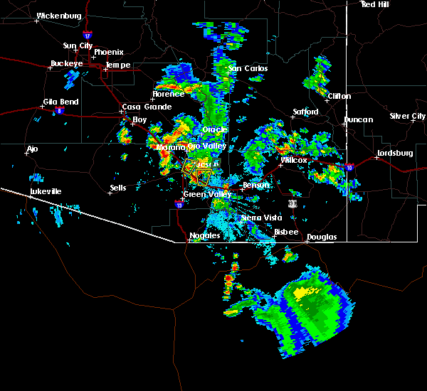 Interactive Hail Maps Hail Map for Tucson, AZ