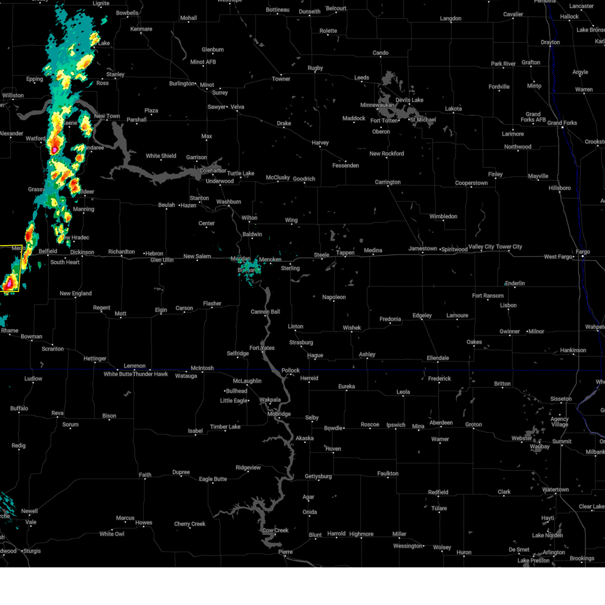 Interactive Hail Maps Hail Map for Medora, ND