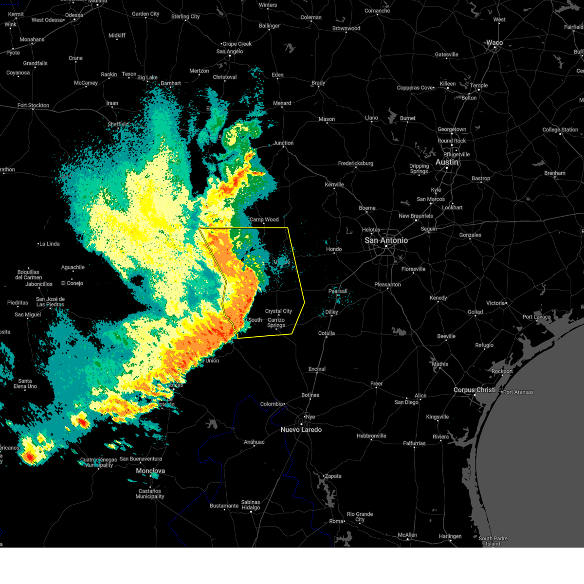 Interactive Hail Maps Hail Map for La Pryor, TX