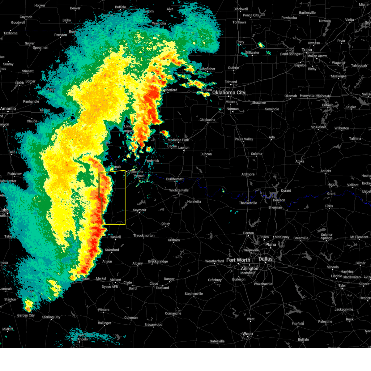 Interactive Hail Maps Hail Map for Knox City, TX