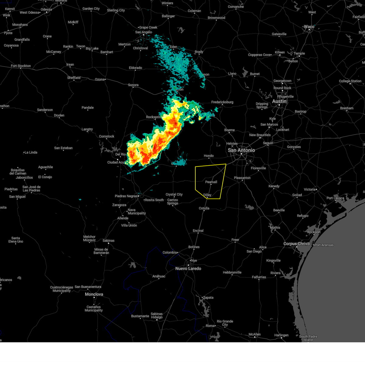 Interactive Hail Maps Hail Map for Bigfoot, TX