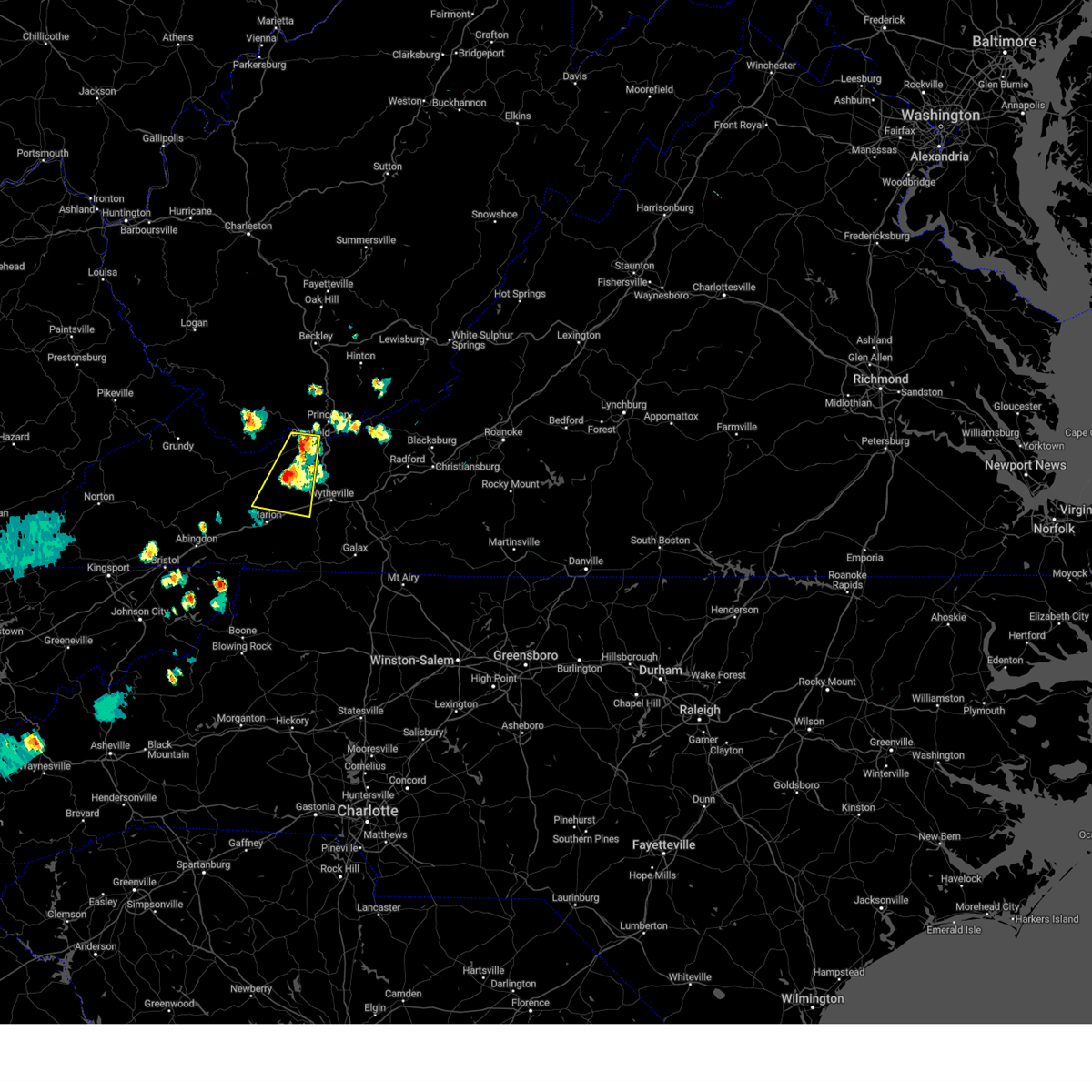 Interactive Hail Maps Hail Map for Pocahontas, VA