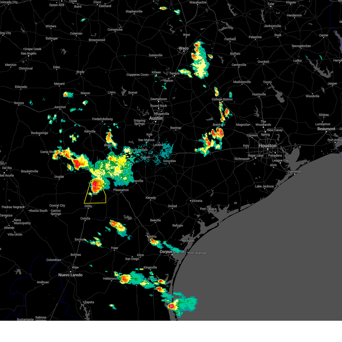 Interactive Hail Maps Hail Map for Devine, TX