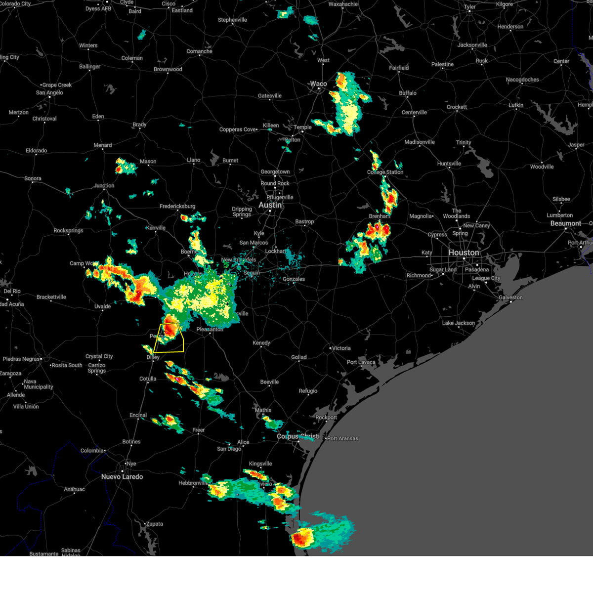 Interactive Hail Maps Hail Map for Pearsall, TX