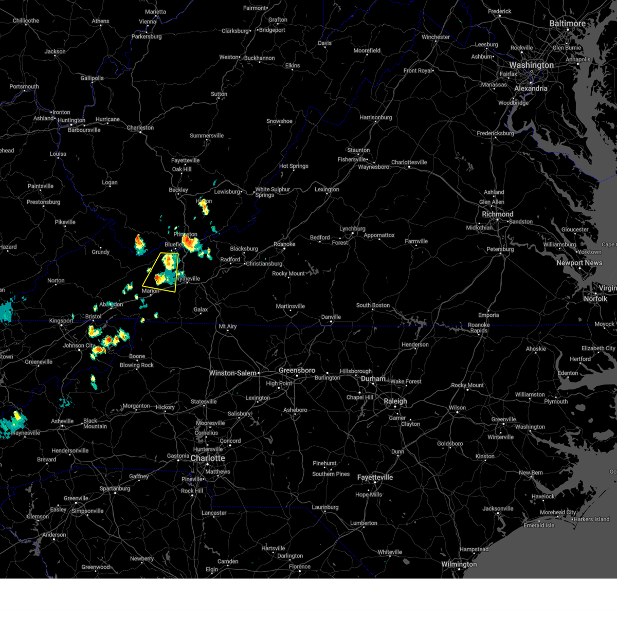 Interactive Hail Maps Hail Map for Bluefield, VA