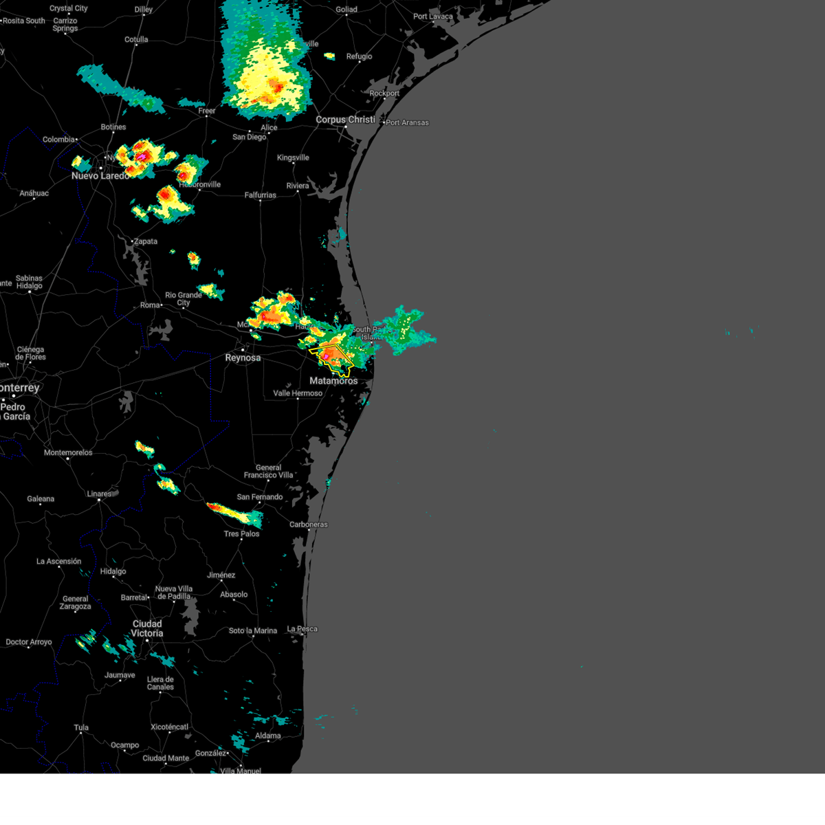 Interactive Hail Maps Hail Map for Brownsville, TX