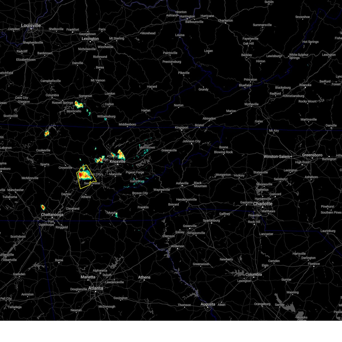 Interactive Hail Maps Hail Map for Loudon, TN