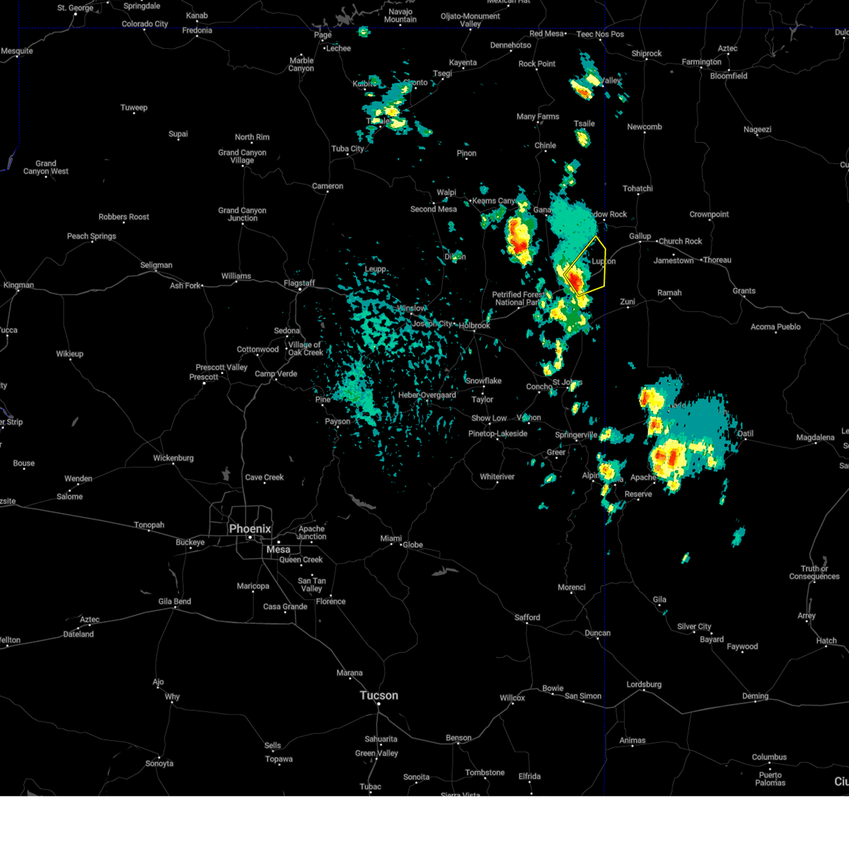 Interactive Hail Maps Hail Map for Sanders, AZ