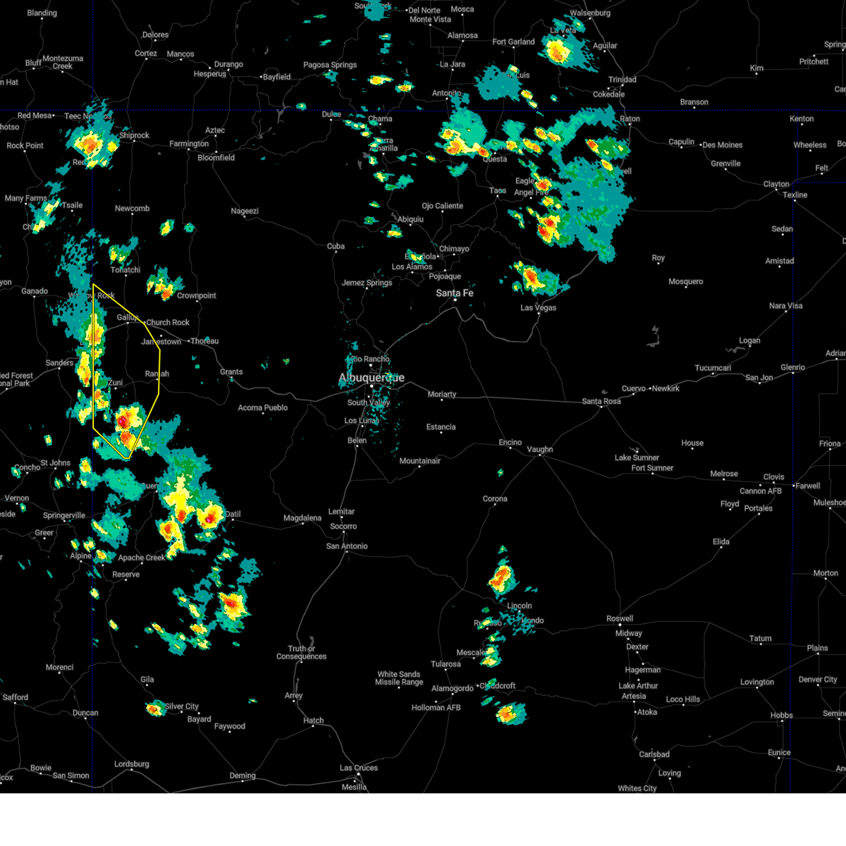 Interactive Hail Maps Hail Map for Fence Lake, NM