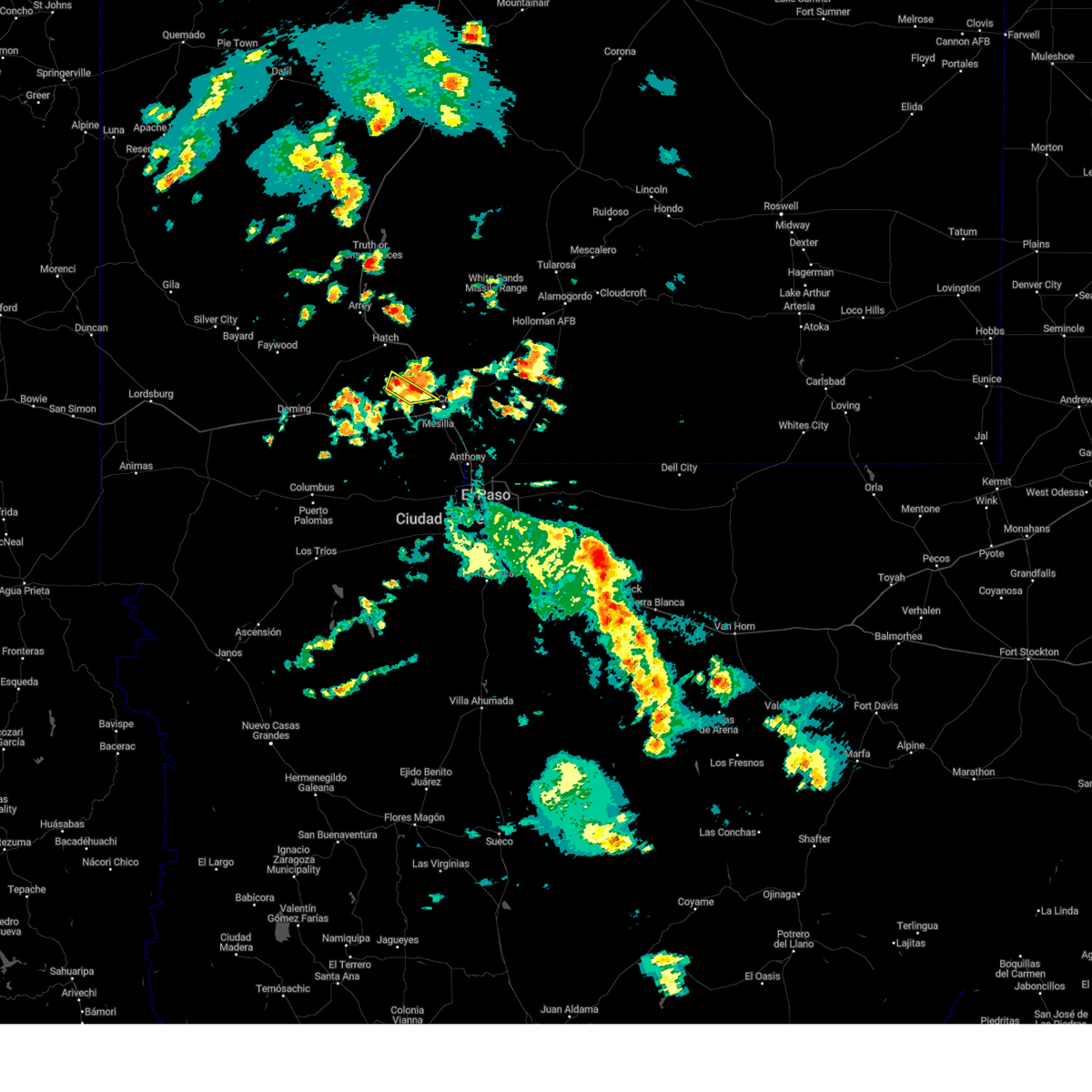 Interactive Hail Maps Hail Map for San Ysidro, NM