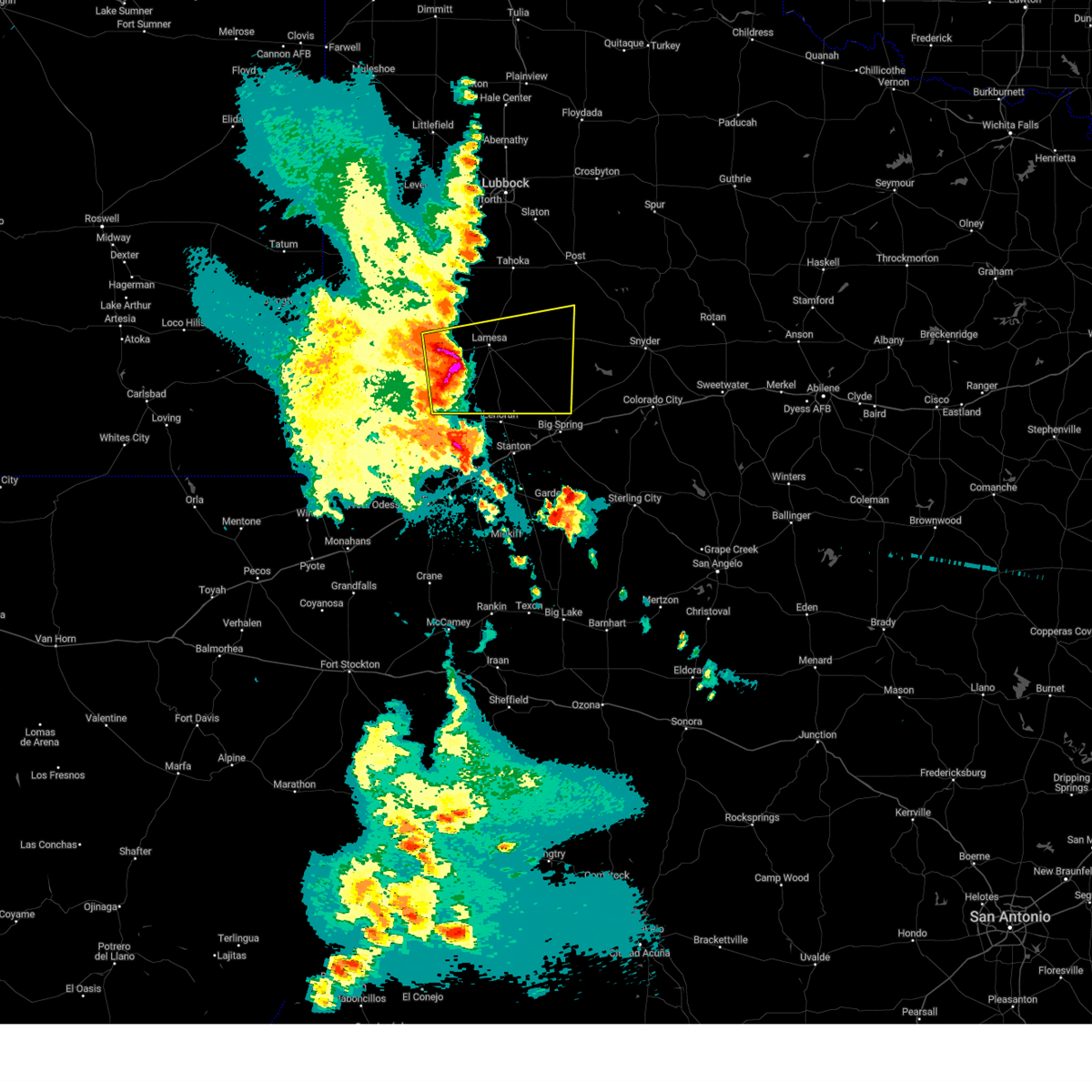 Interactive Hail Maps Hail Map for Lamesa, TX