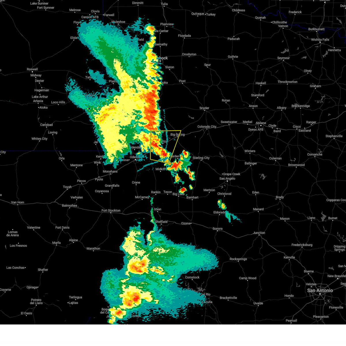 Interactive Hail Maps Hail Map for Stanton, TX
