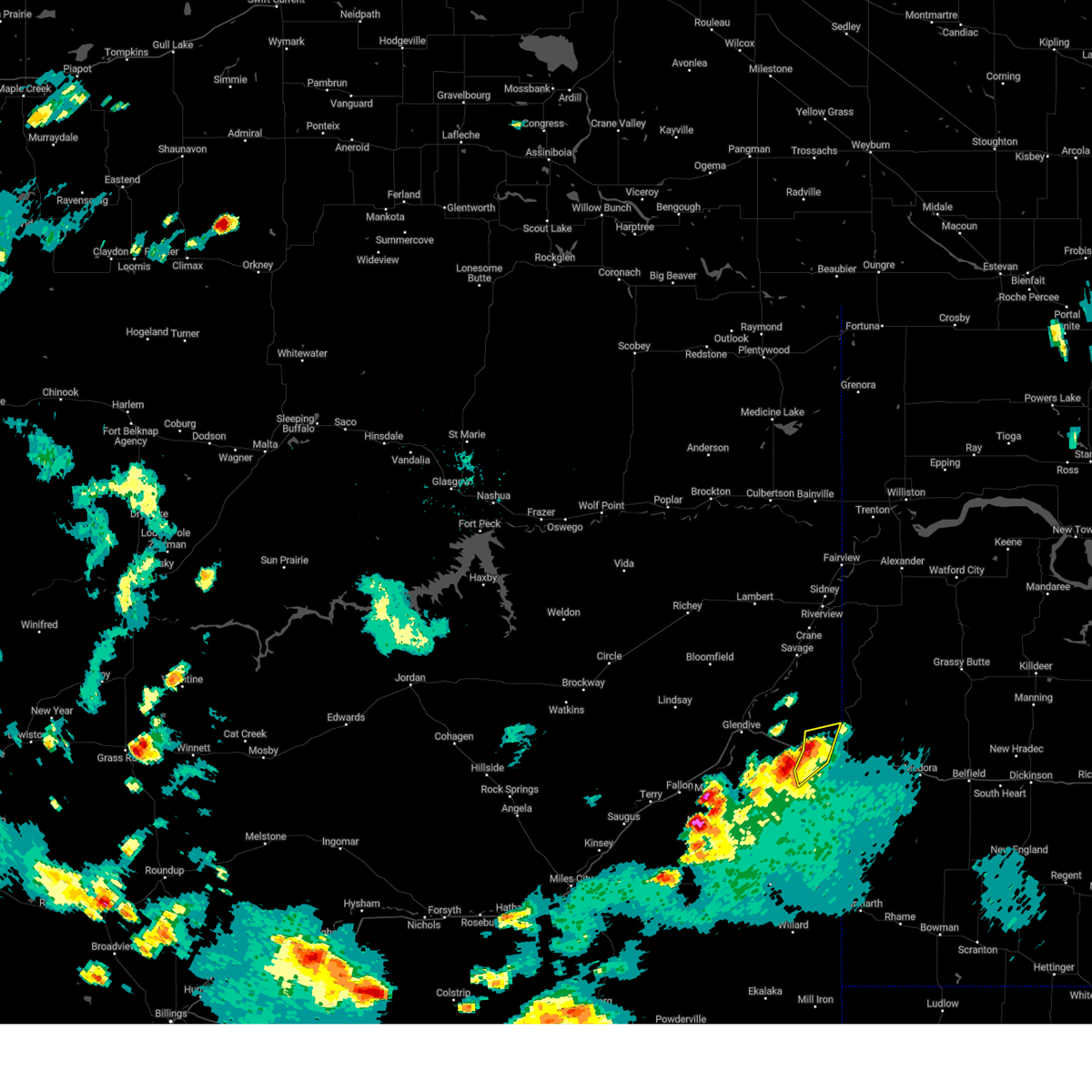 Interactive Hail Maps Hail Map for Wibaux, MT