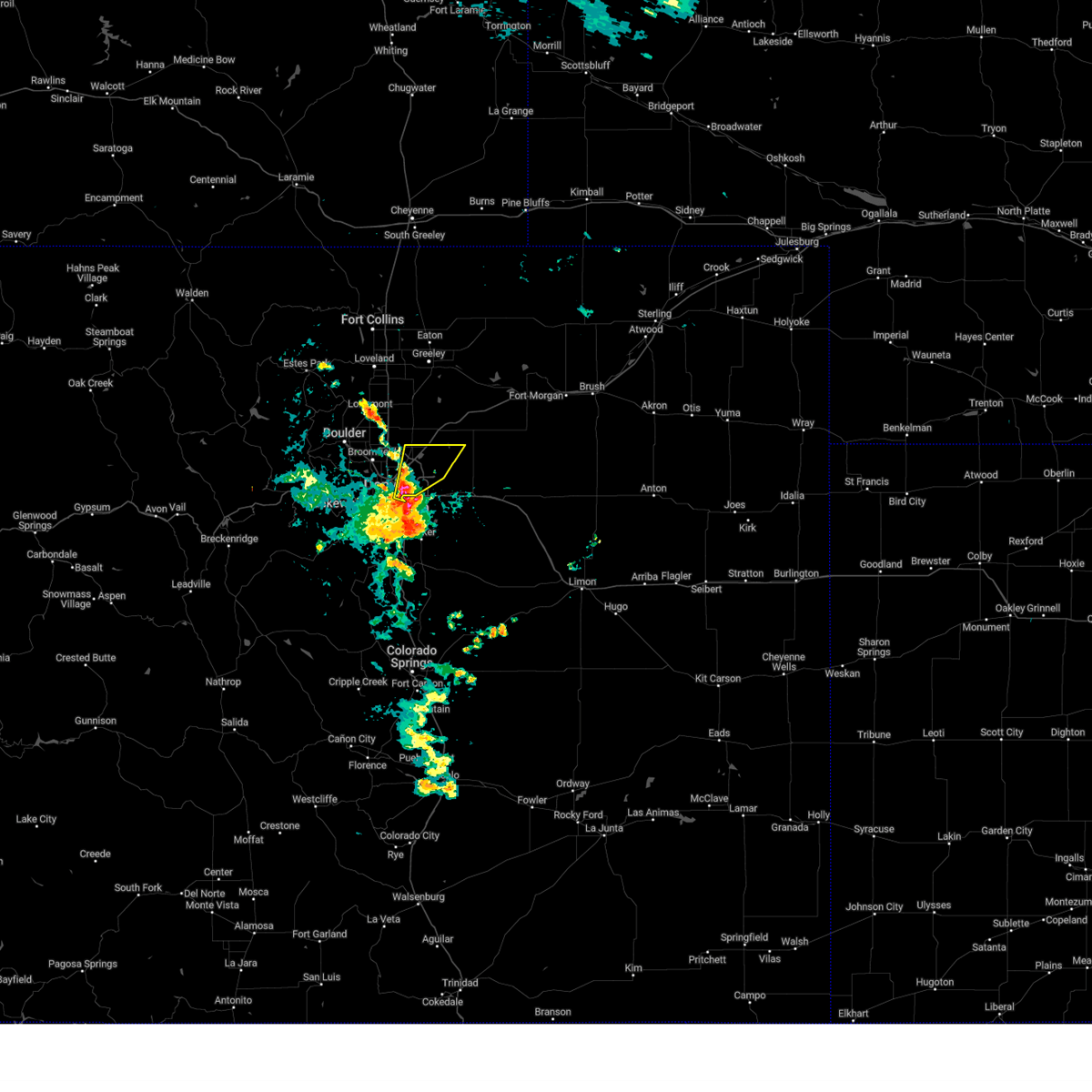 Interactive Hail Maps Hail Map for Thornton, CO