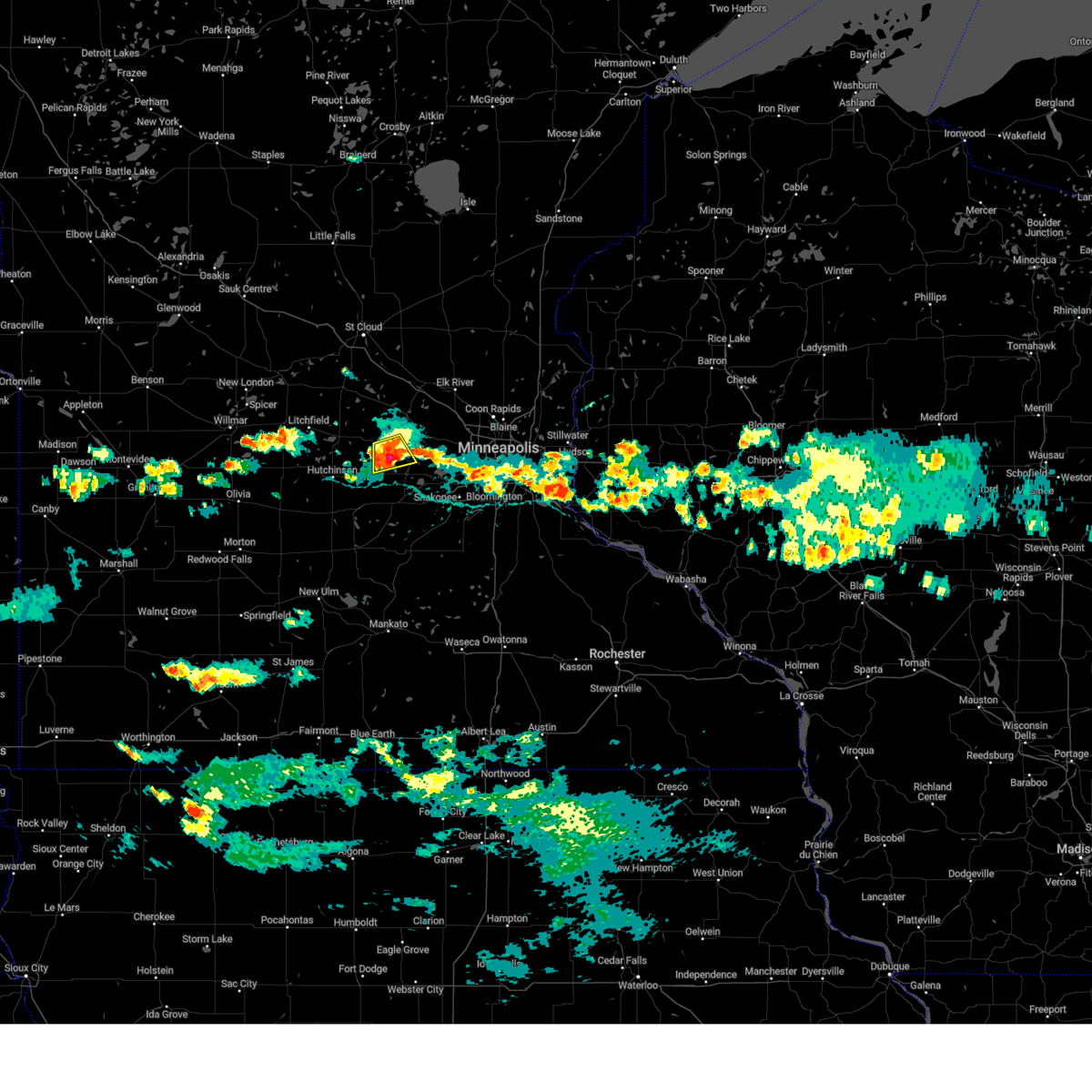 Interactive Hail Maps Hail Map for Howard Lake, MN