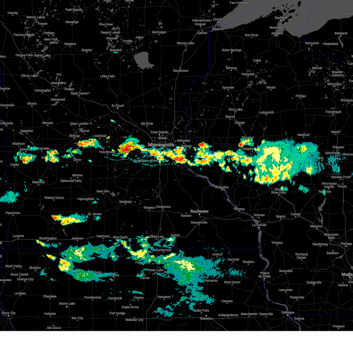 Interactive Hail Maps Hail Map for Winsted, MN