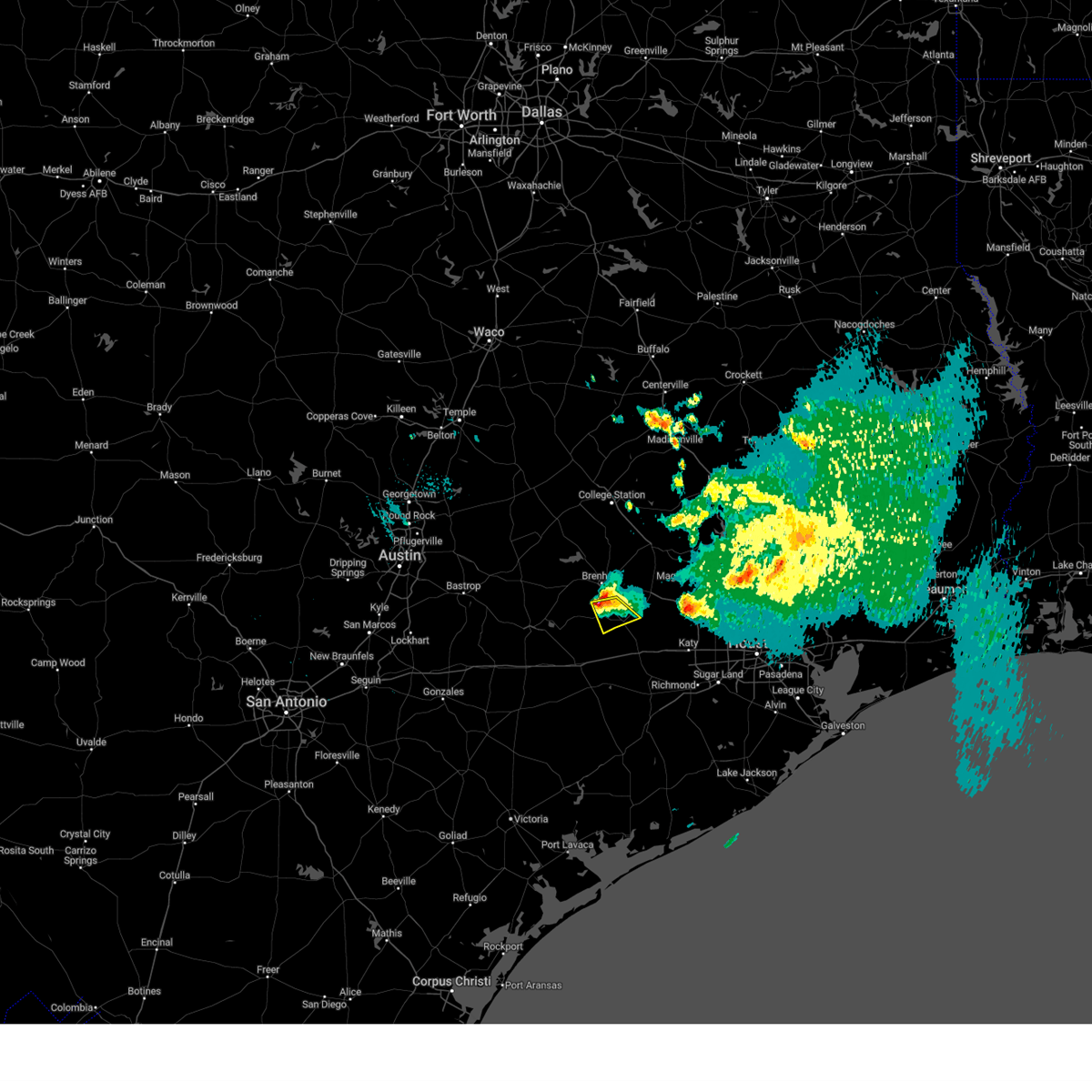 Interactive Hail Maps Hail Map for Bellville, TX