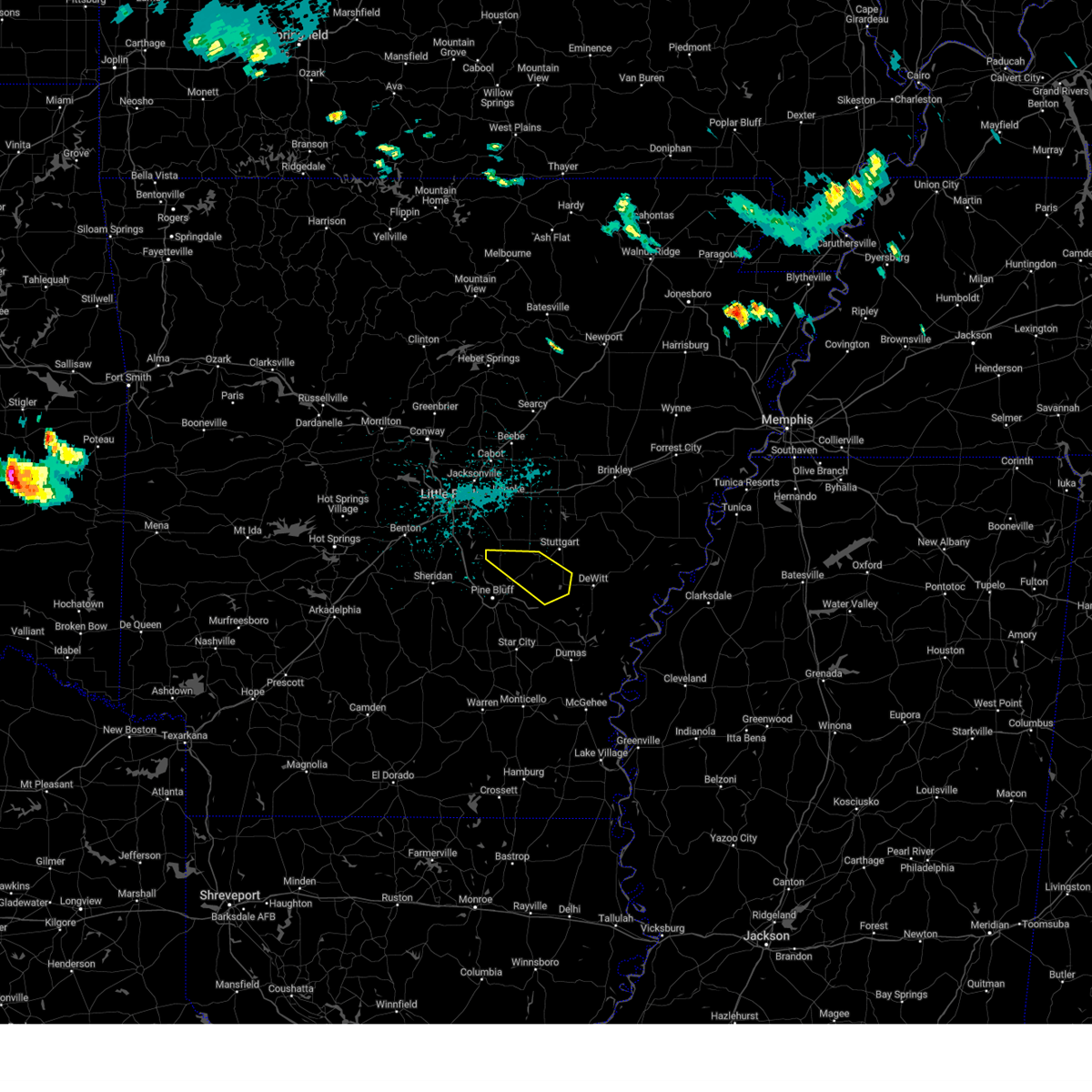 Interactive Hail Maps Hail Map for Humphrey, AR