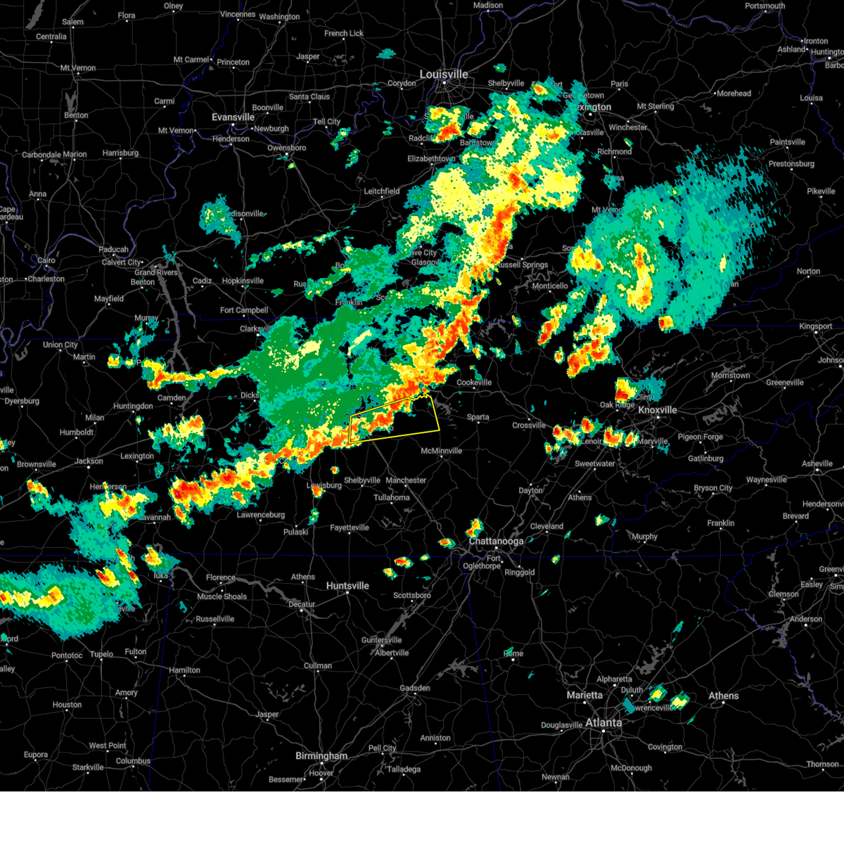 Interactive Hail Maps Hail Map for Dowelltown, TN