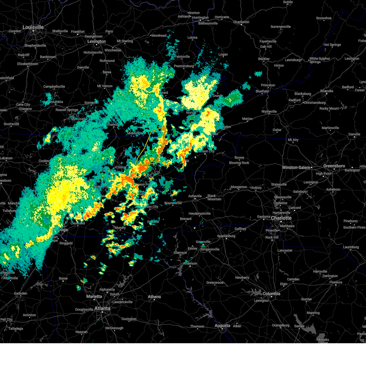 Interactive Hail Maps Hail Map for Morristown, TN