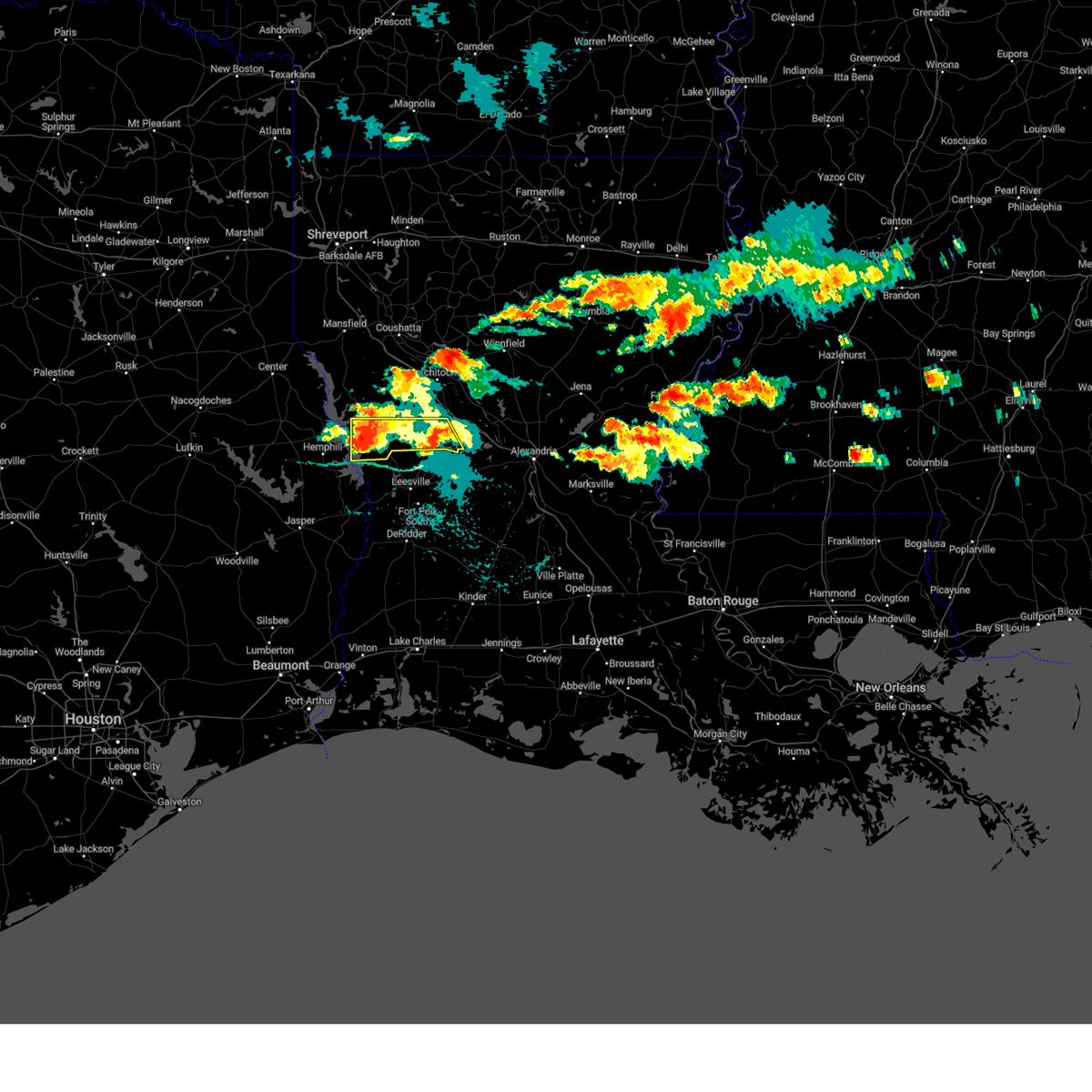 Interactive Hail Maps Hail Map for Hornbeck, LA